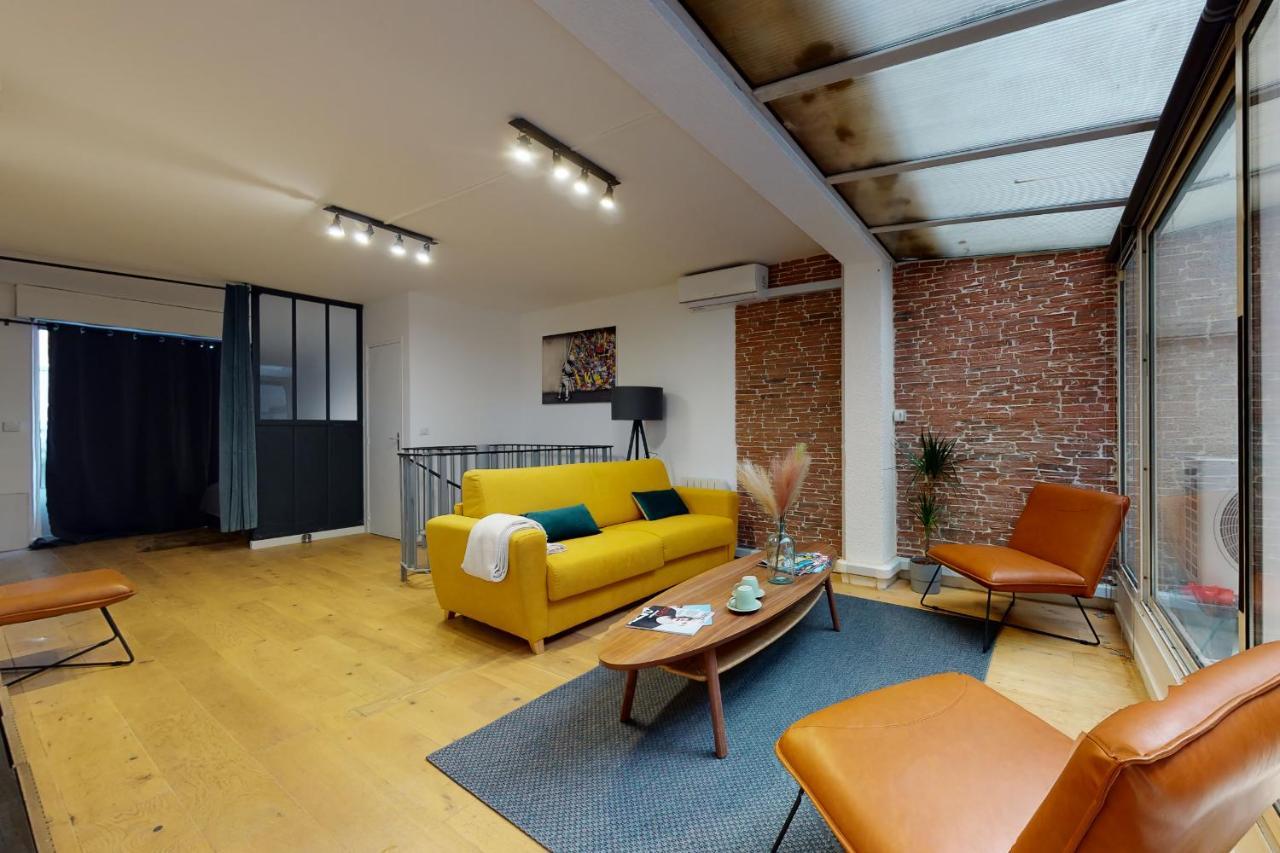 Superbe Loft Avec Patio - Tour Eiffel Appartamento